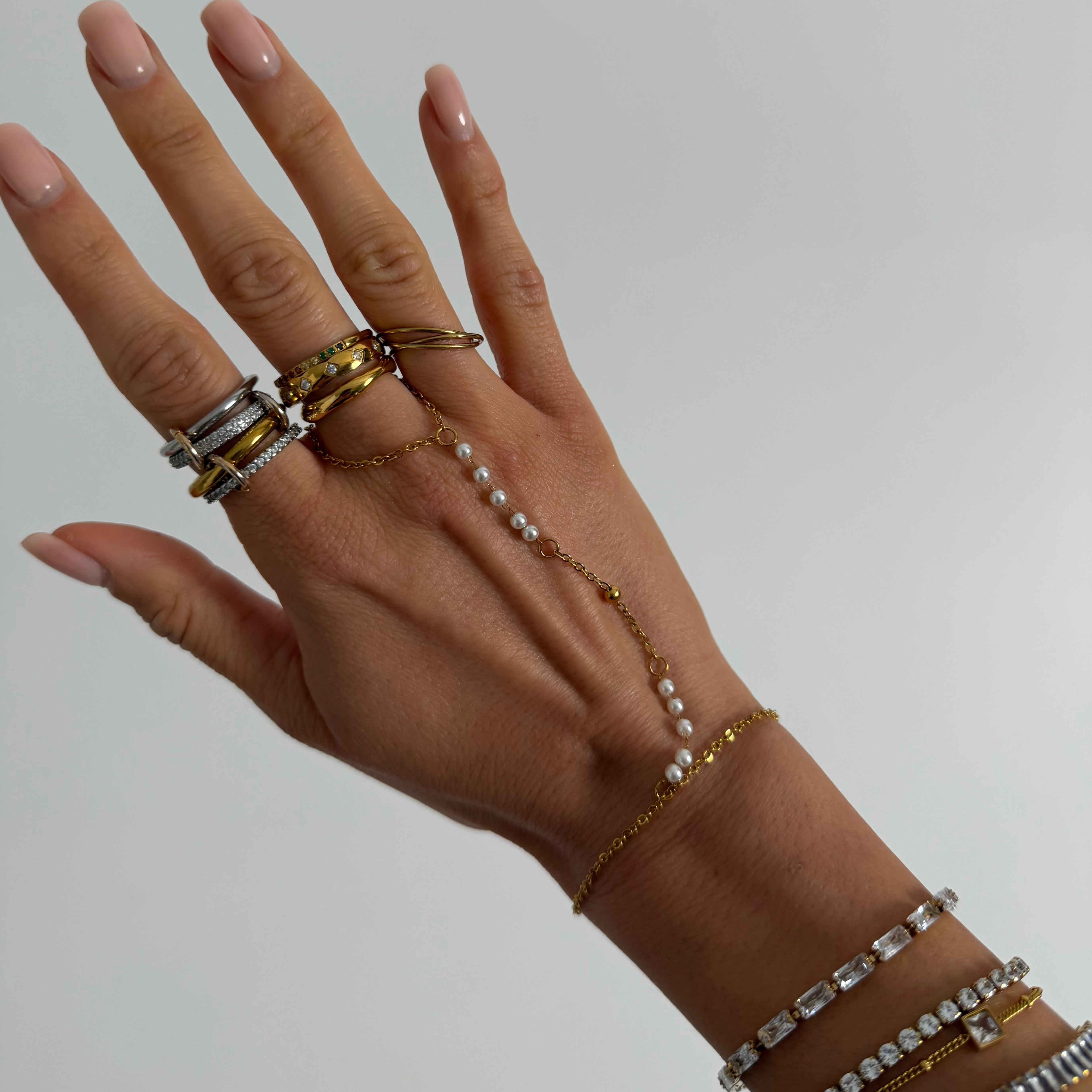 Beaded Hand Chain